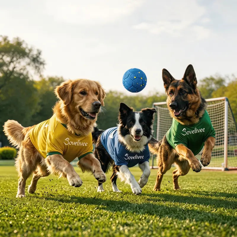 Sovelivee Interactive Plaid Dog Ball - Motion-Activated, USB-Rechargeable Smart Chew Toy with Silent Mode, Durable Design for Indoor Exercise and Boredom Relief