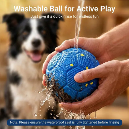 Sovelivee Interactive Plaid Dog Ball - Motion-Activated, USB-Rechargeable Smart Chew Toy with Silent Mode, Durable Design for Indoor Exercise and Boredom Relief