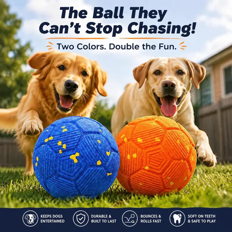 Sovelivee Interactive Plaid Dog Ball - Motion-Activated, USB-Rechargeable Smart Chew Toy with Silent Mode, Durable Design for Indoor Exercise and Boredom Relief